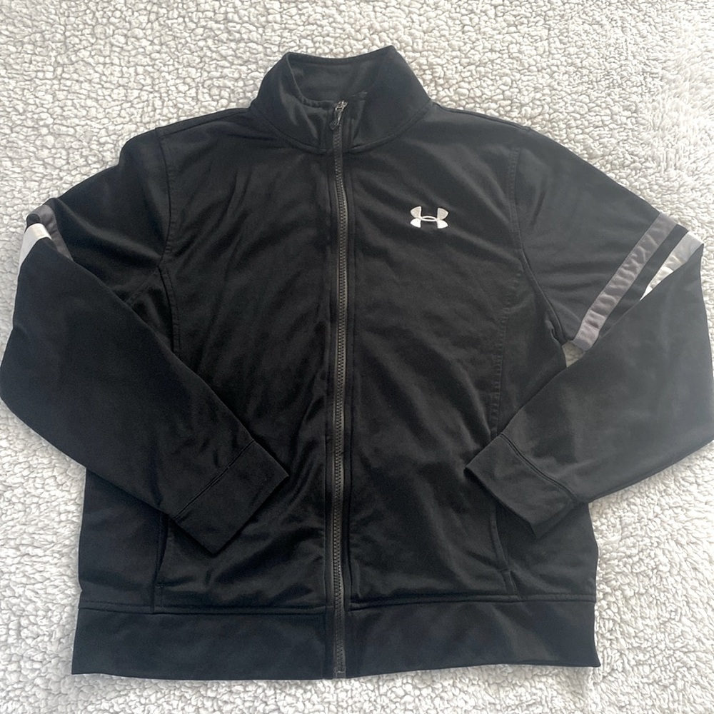 Under Armour • Boys • Size Youth Large • Zip up • Black